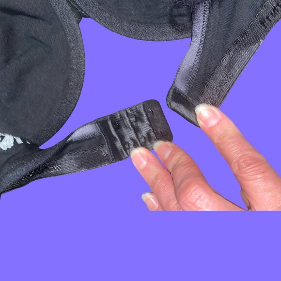 Sz.36D*Fruit of the Loom*Black Unlined Bra - Picture 6 of 6